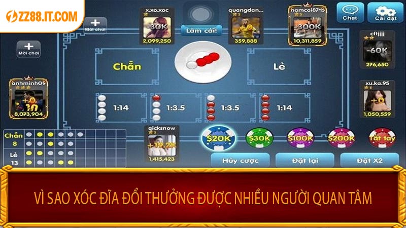Vì sao xóc đĩa đổi thưởng được nhiều người quan tâm